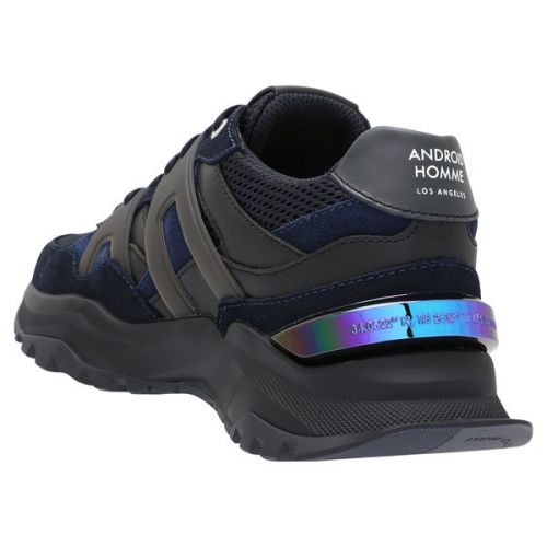 Mens Navy Leo Carrillo Iridescent Trim Trainers 108872 by Android Homme from Hurleys