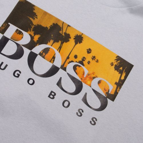 Casual Mens Pale Blue Tsummer 6 S/s T Shirt 74339 by BOSS from Hurleys
