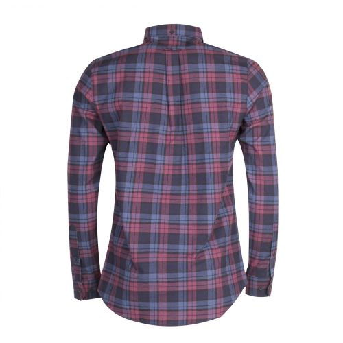 Mens Red Radley Check Slim Fit L/s Shirt 32661 by Farah from Hurleys