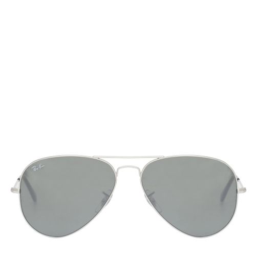 Silver Mirror RB3025 Aviator Large Sunglasses 22959 by Ray-Ban from Hurleys
