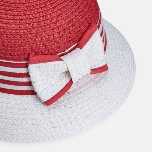 Girls Strawberry Round Straw Hat 58365 by Mayoral from Hurleys