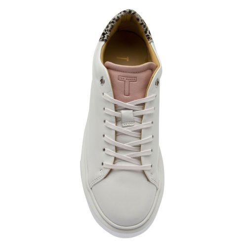 Womens White Cheetah Piixiee Platform Trainers 82549 by Ted Baker from Hurleys