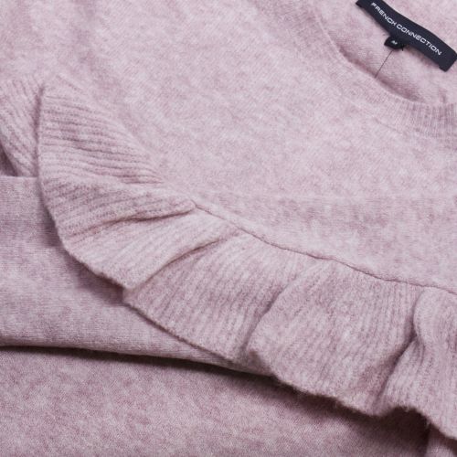 Womens Pink Emilde Knitted Frill Jumper 30447 by French Connection from Hurleys