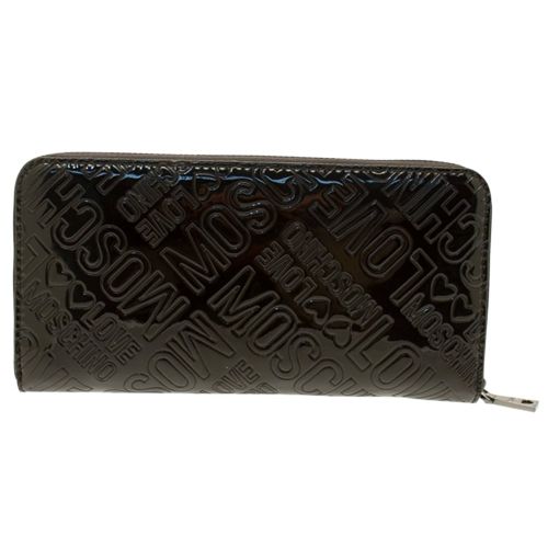 Womens Black Mirror Shine Purse 15688 by Love Moschino from Hurleys