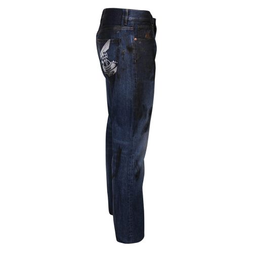 Anglomania Mens Blue Wash Harris Tapered Fit Jeans 36376 by Vivienne Westwood from Hurleys