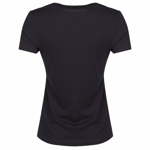 Womens Black/Red Institutional Logo Slim Fit S/s T Shirt 34630 by Calvin Klein from Hurleys
