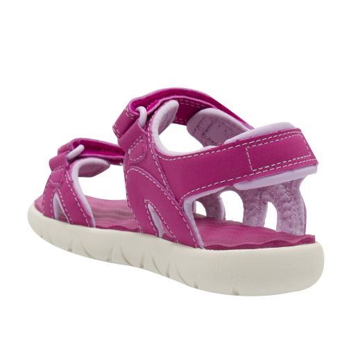 Youth Pink Perkins Row 2-Strap Sandals (31-35) 43843 by Timberland from Hurleys