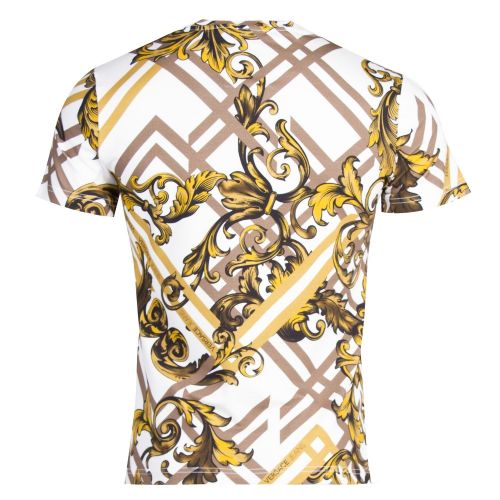 Mens White Heritage Print S/s T Shirt 32577 by Versace Jeans from Hurleys