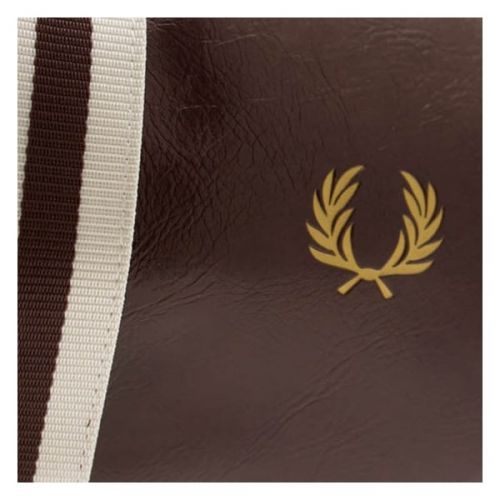 Mens Maroon Classic Barrel Bag 35437 by Fred Perry from Hurleys