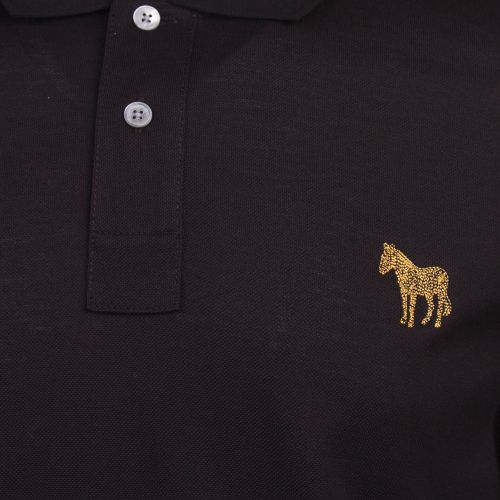 Mens Black Scribble Zebra Slim Fit S/s Polo Shirt 76688 by PS Paul Smith from Hurleys