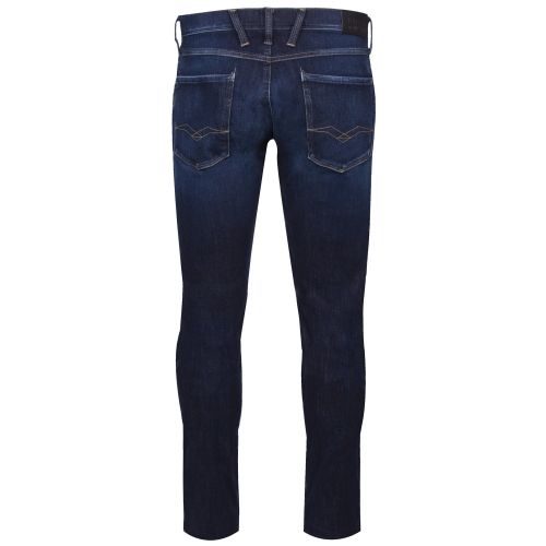 Mens Blue Anbass Hyperflex+ Slim Fit Jeans 41161 by Replay from Hurleys