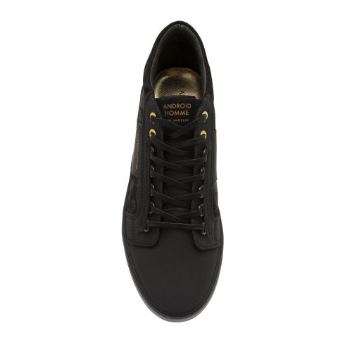 Mens Black Gomma Leather Propulsion Mid Geo Trainers 75899 by Android Homme from Hurleys
