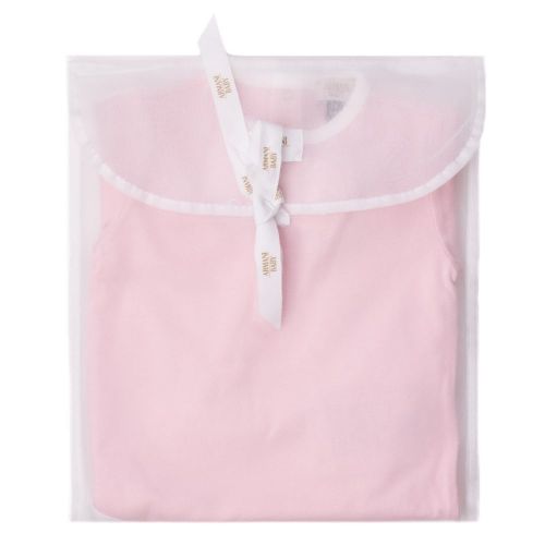 Baby Pink 2 Pack L/s Bodysuits 62543 by Armani Junior from Hurleys