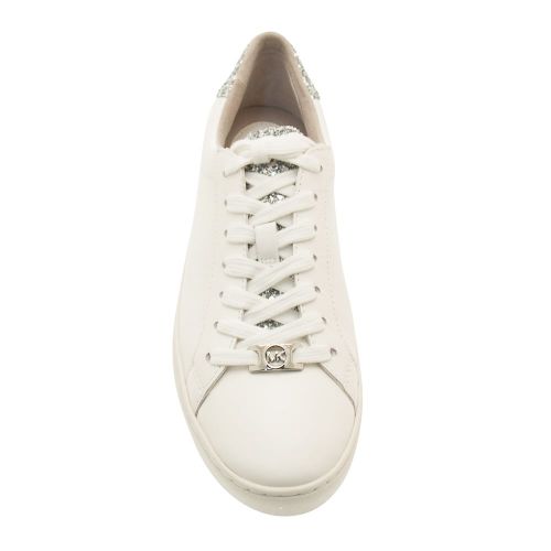 Womens White & Silver Irving Trainers 8371 by Michael Kors from Hurleys