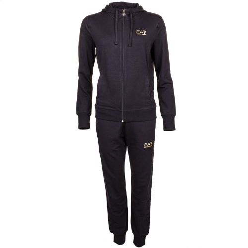 Womens Black Training Hooded Tracksuit 64440 by EA7 from Hurleys