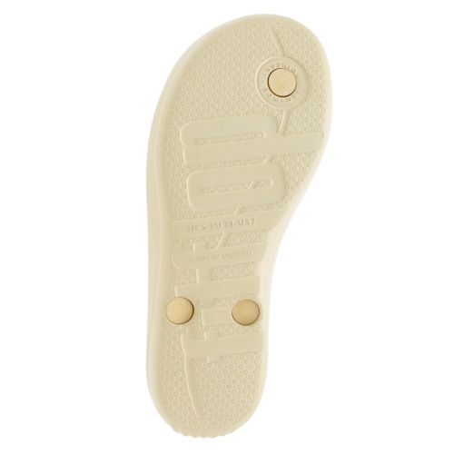 Fit Flop Womens Gold Iqushion Flip Flops 8453 by FitFlop from Hurleys