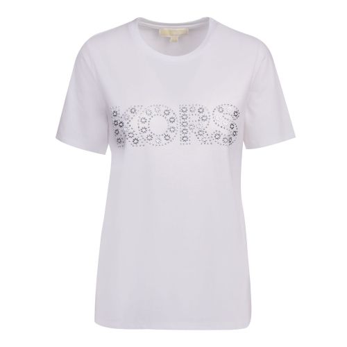 Womens White Kors Studded S/s T Shirt 77092 by Michael Kors from Hurleys