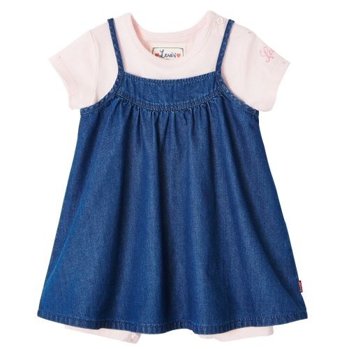 Baby Indigo/Pink Dress & Romper Set 38630 by Levi's from Hurleys