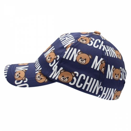 Boys Blue Toy Print Cap 36125 by Moschino from Hurleys