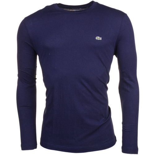Mens Navy Classic L/s Tee Shirt 61730 by Lacoste from Hurleys
