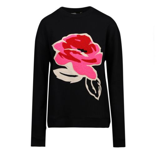 Womens Black Floesa Flower Sweat Top 100812 by Ted Baker from Hurleys