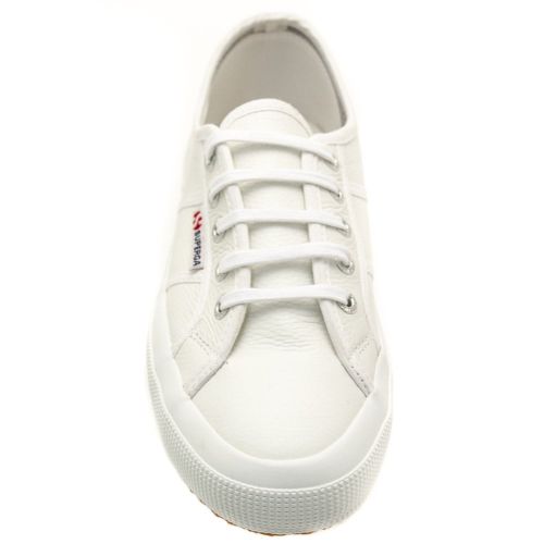 Womens White 2750 Efglu Leather Trainers 66232 by Superga from Hurleys