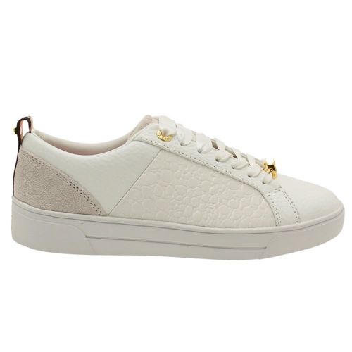 Womens White Kulei Croc Trainers 17137 by Ted Baker from Hurleys