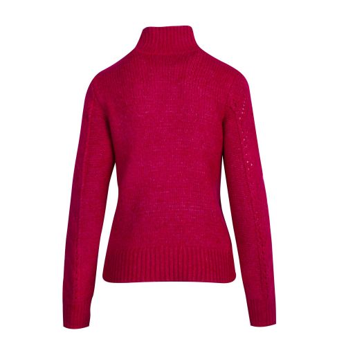 Womens Jester Red Vicamp Turtle Neck Knitted Jumper 78996 by Vila from Hurleys