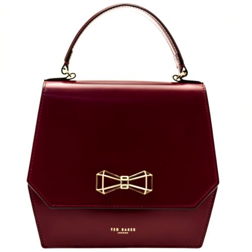 Womens Oxblood Gerri Geometric Bow Top Handle Bag 63010 by Ted Baker from Hurleys
