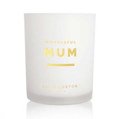 Womens White Orchid & Soft Cotton Wonderful Mum Candle 82596 by Katie Loxton from Hurleys