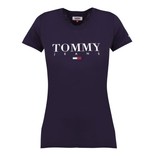Womens Black Iris Essential Slim Fit S/s T Shirt 52863 by Tommy Jeans from Hurleys