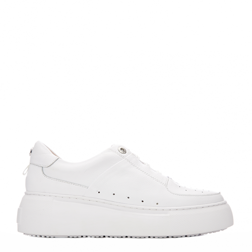 Womens White Albie Trainers 99438 by Moda In Pelle from Hurleys