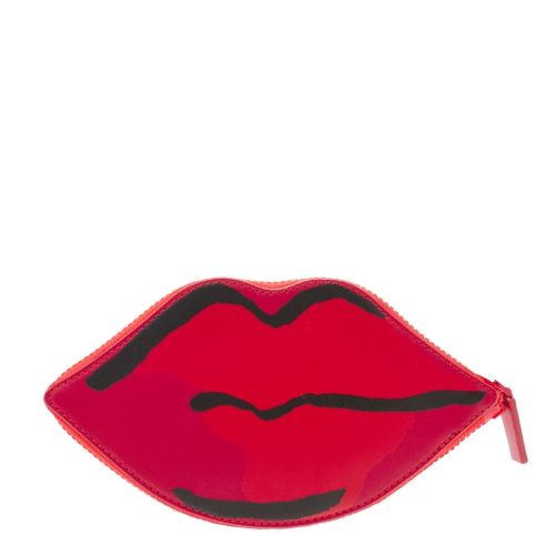 Womens Oyster/Scarlet Beauty Spot Foldaway Shopper Bag 34910 by Lulu Guinness from Hurleys