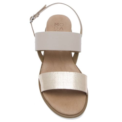 Womens Rose Gold Navas Sandals 24322 by Moda In Pelle from Hurleys