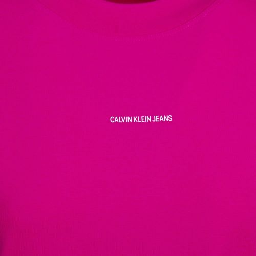 Womens Party Pink Micro Branding T Shirt Dress 87084 by Calvin Klein from Hurleys
