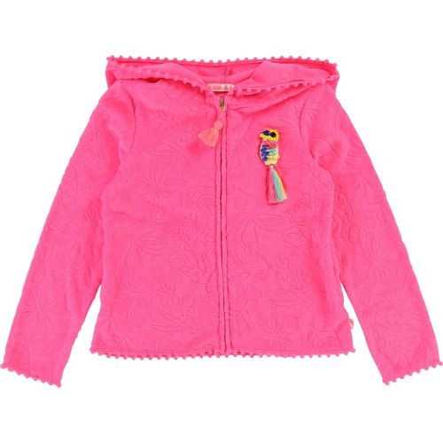 Girls Pink Textured Hood Sweat 22173 by Billieblush from Hurleys