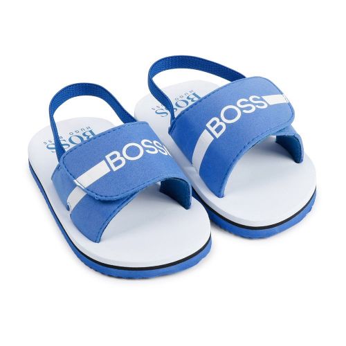 Toddler Electric Blue Logo EVA Sandals (19-26) 85489 by BOSS from Hurleys