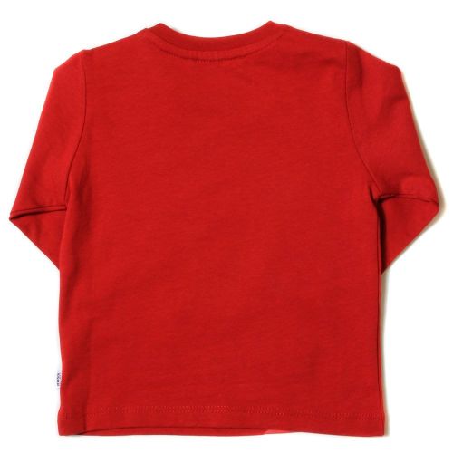 Baby Red Branded L/s Tee Shirt 18925 by BOSS from Hurleys