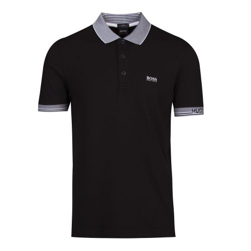 Athleisure Mens Black Paule Slim Fit S/s Polo Shirt 42509 by BOSS from Hurleys