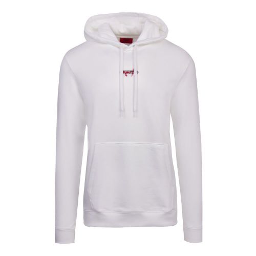 Mens White Doley Hoodie 88924 by HUGO from Hurleys