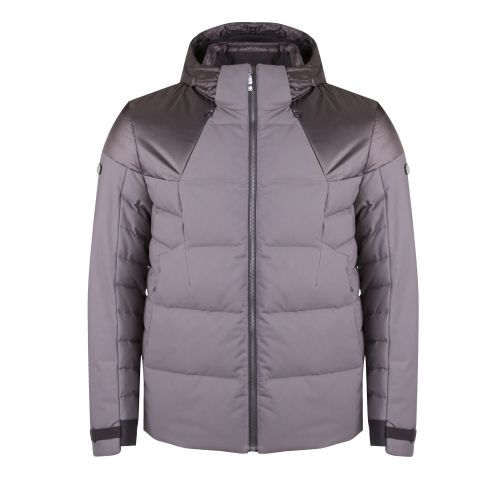 Athleisure Mens Grey Jeiko Hooded Padded Coat 28156 by BOSS from Hurleys
