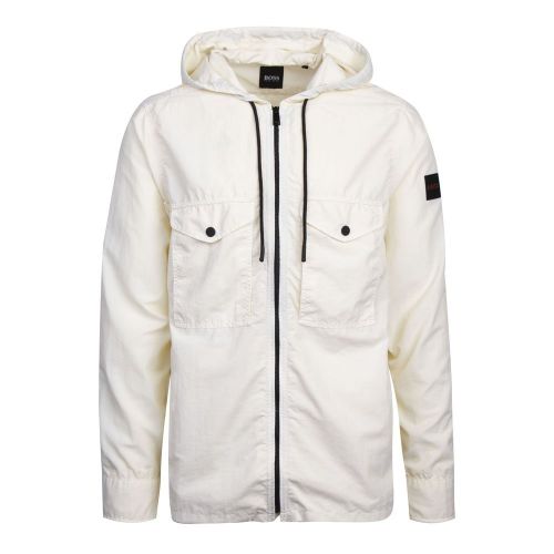 Casual Mens Off White Lovelohoodie Jacket 93882 by BOSS from Hurleys