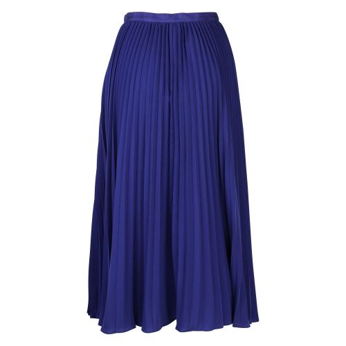 Womens Clement Blue Crepe Light Pleated Midi Skirt 59803 by French Connection from Hurleys