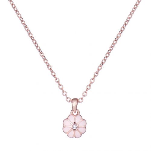 Womens Rose Gold/Baby Pink Dorriy Daisy Pendant Necklace 82787 by Ted Baker from Hurleys