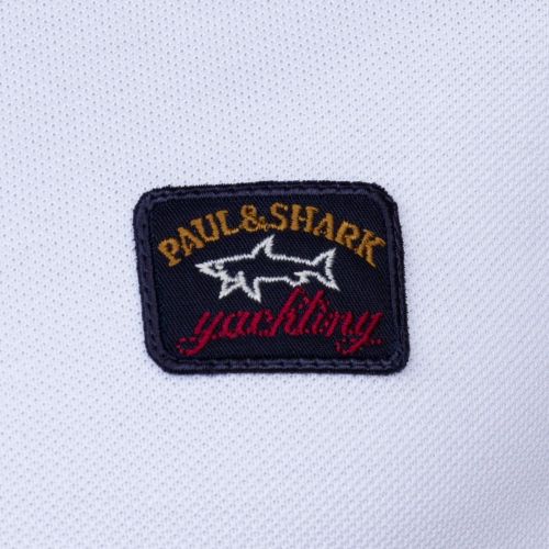 Paul & Shark Mens White Shark Fit Basic S/s Polo Shirt 65017 by Paul And Shark from Hurleys