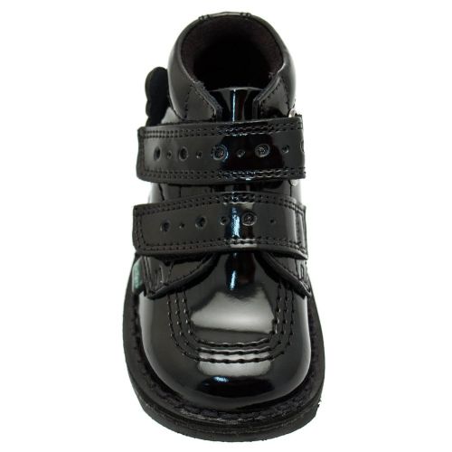 Infant Black Patent Leather Kick Flutter (5-12) 61973 by Kickers from Hurleys
