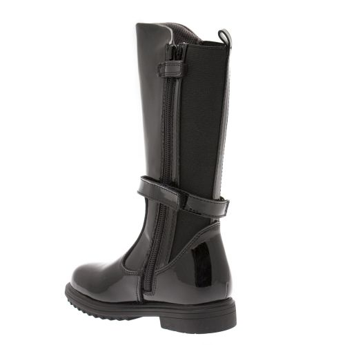 Girls Black Eloisa Patent Tall Boots (26-35) 33543 by Lelli Kelly from Hurleys