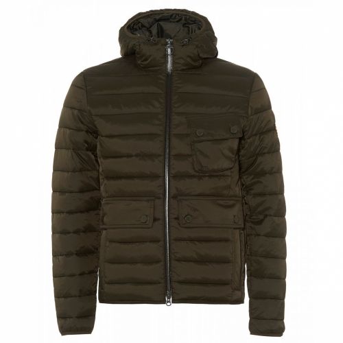 Mens Sage Ouston Hooded Quilted Jacket 31491 by Barbour International from Hurleys