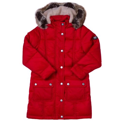 Girls Lighthouse Red Icefield Quilted Jacket 65732 by Barbour from Hurleys