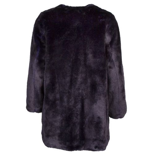 Womens Navy Faux Fur Coat 34050 by Michael Kors from Hurleys